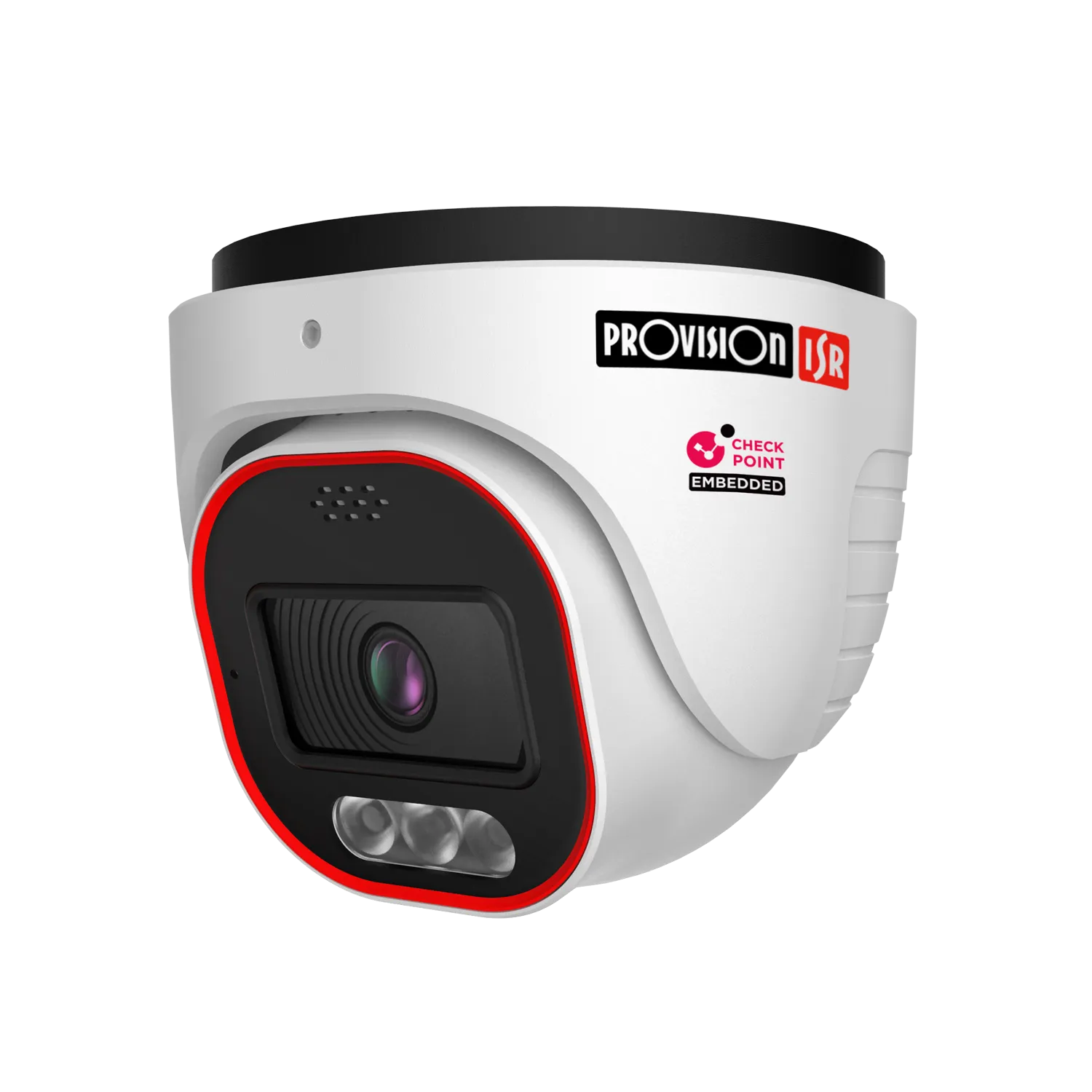 4MP active deterrence MVF dome/turret camera with hybrid LED and DDA2 analytics