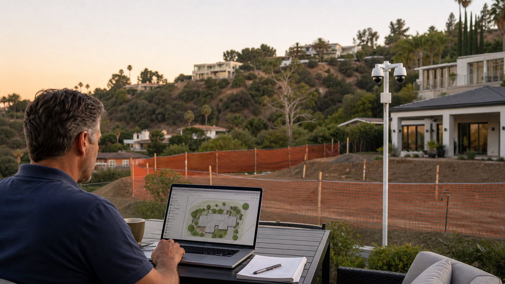 Palisades fire security planning for a recovery site