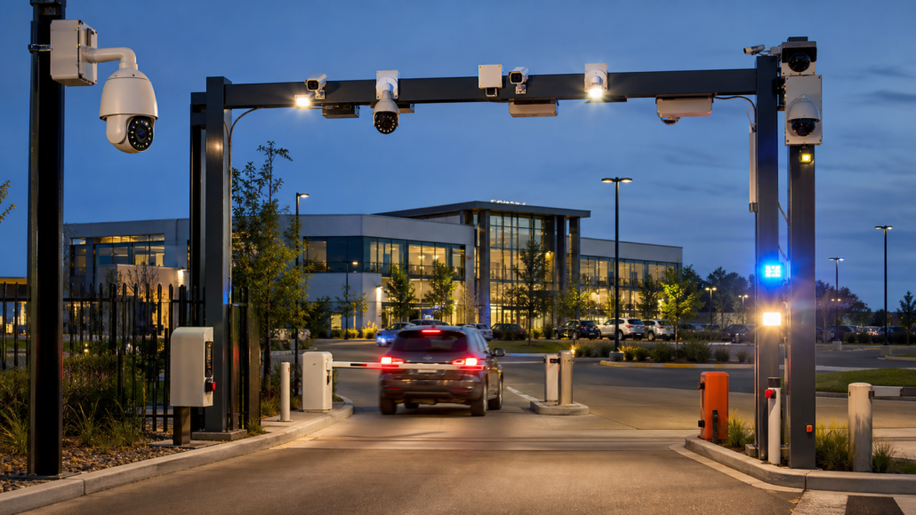 AI alerts LPR deterrence cameras for large property monitoring