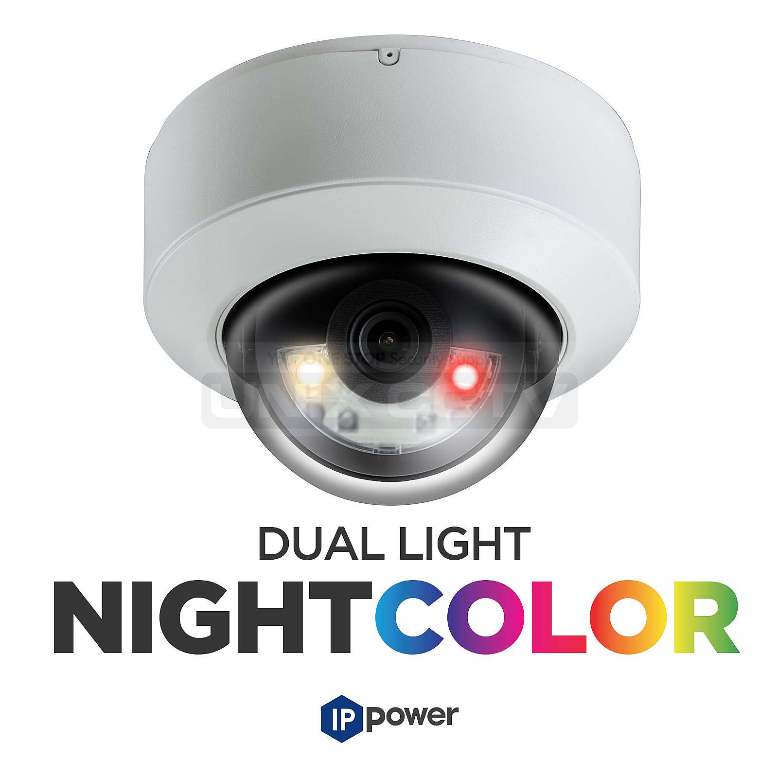 8MP dual-light dome camera with 2.8mm fixed lens