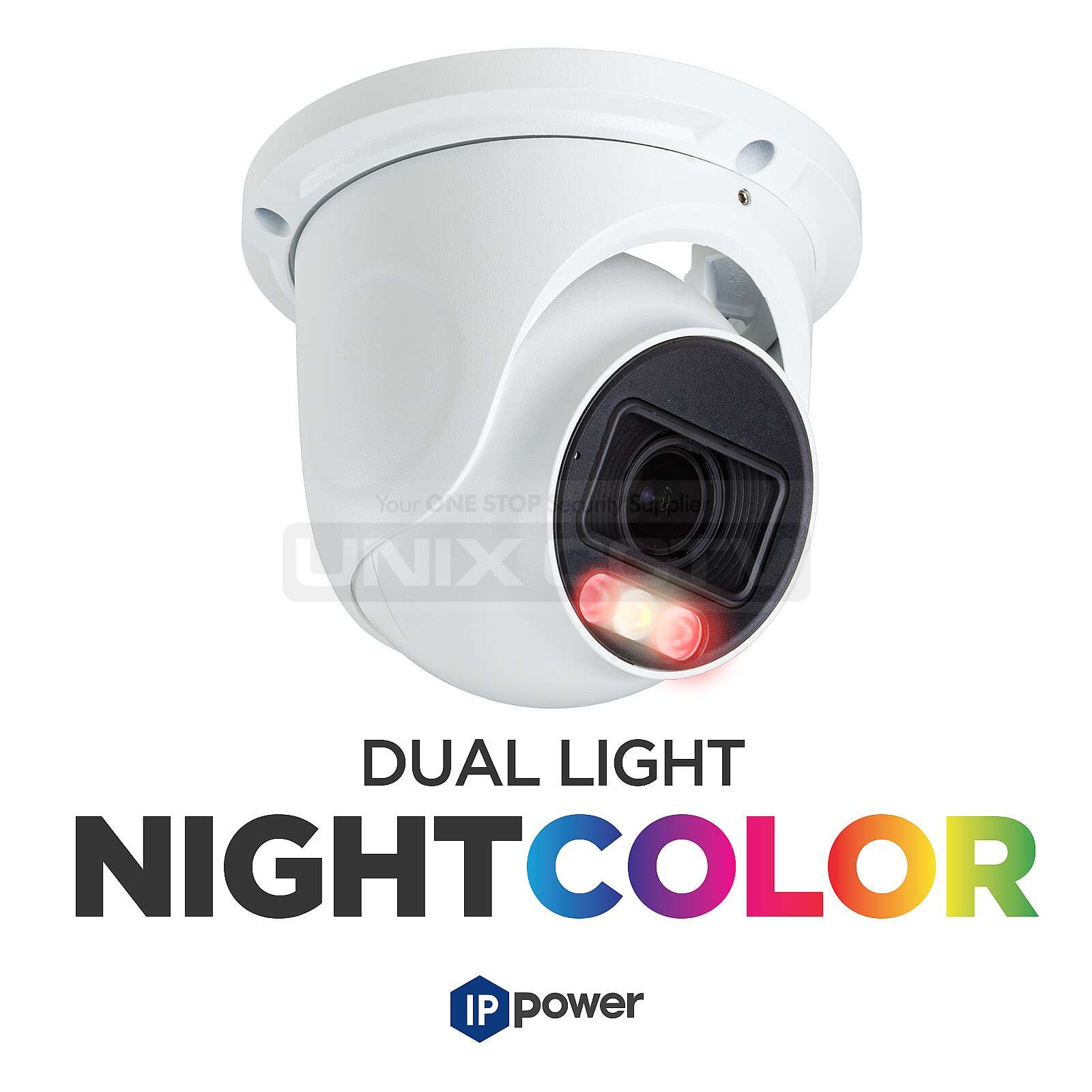 8MP dual-light turret camera with VF motorized lens